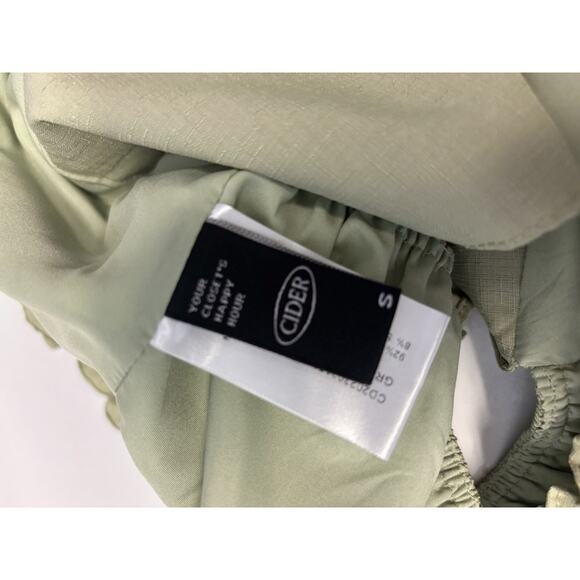 Cider Celery Green Peasant Shirt Size Small - Picture 4 of 6